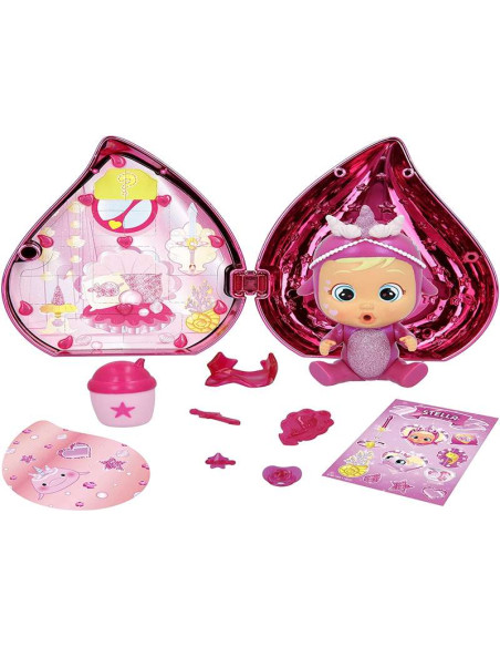 BEBÉS LLORONES LÁGRIMAS MÁGICAS Casita Rosa (Pink Edition) | Mini bebé llorón Sorpresa Coleccionable