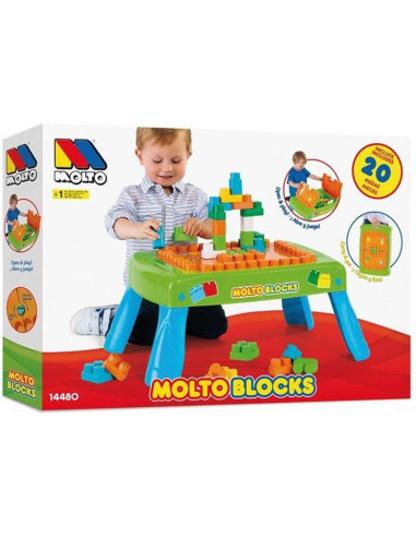 Molto Mesa de Actividades Infantil de Bloques