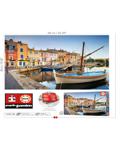 Puerto de Martigues, Provenza | Puzzle de 1000...