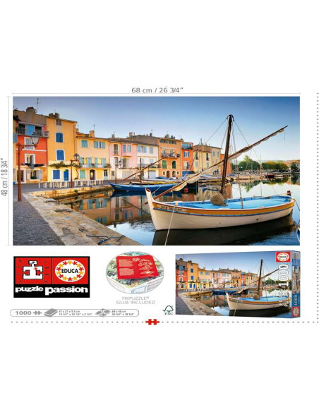 Puerto de Martigues, Provenza | Puzzle de 1000 Piezas para Adultos