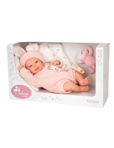 Reborn Arias 45 cm Lucia con cojin y Peluche 2