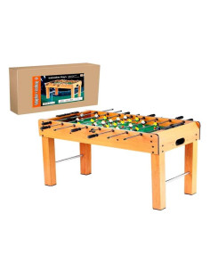 Mesa de futbolín de madera 121x51x79cm