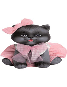 Muñeco Gato Reborn Negro 23 cm