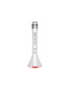 Micrófono Karaoke iDance Blanco – Party Mic 2 en 1