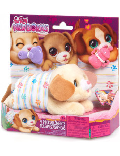 Mascota interactiva de Peluche furReal Newborns Puppy -...