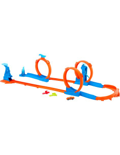 Hot Wheels Pack de triple looping Conjunto de pista con... 2