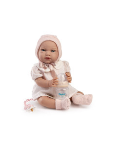 Muñeca con peso Lola Vestido Rosa 42cm