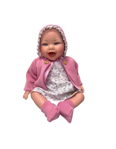 Reborn Marieta Exclusivo Rosa con biberon 42 cm 2