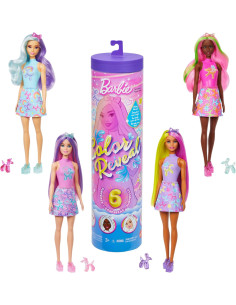 Barbie Color Reveal Globos de Animales Muñeca y Accesorios