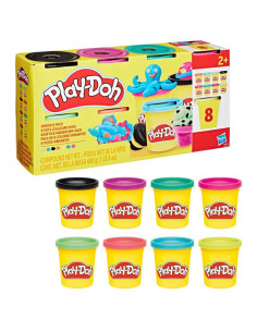 Play-Doh Pack 8 Botes plastilina Colores Vivos