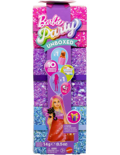Barbie Party Unboxed Serie Glam Party Red Sparkle Muñeca...