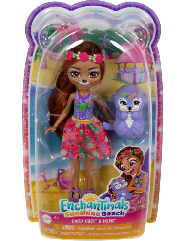 Enchantimals Muñeca Oneda Otter con Mascota...