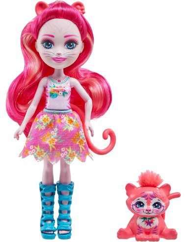 Enchantimals Sunshine Beach Muñeca Texie Tiger...