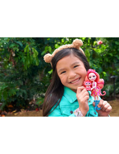 Enchantimals Sunshine Beach Muñeca Texie Tiger con Pelo Rosa 2