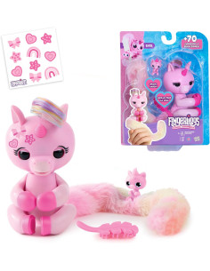 Fingerlings Colas Sorpresa Unicornio, peina su larguísima...
