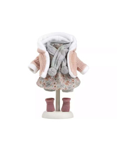 Conjunto Muñeca 42 cm Con Chaqueta Con Capucha, Bufanda y...