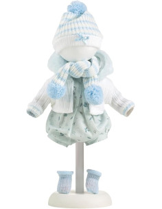 Ropa para muñecas de 38 cm conjunto Azul y Blanco