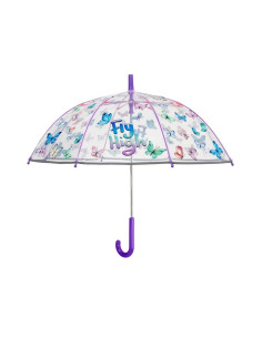 Paraguas infantil 45/8 manual cupula mariposas