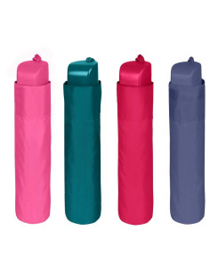 Paraguas Adulto Plegable Manual colores lisos 54cm surtido