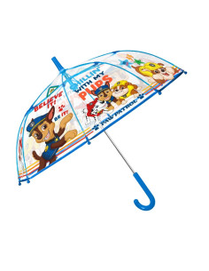 Paraguas manual transparente Patrulla Canina Paw Patrol 45cm