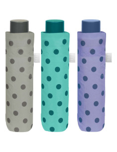 Paraguas plegable manual topos 54cm surtido