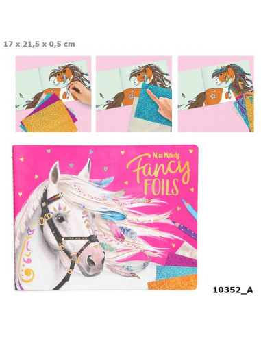  Libro para Colorear Fancy Foils, Miss Melody