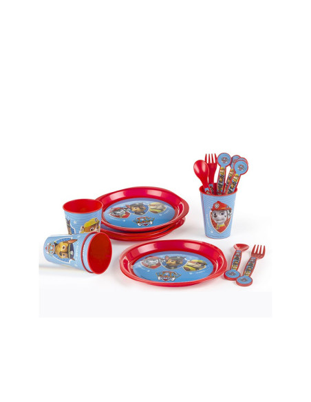 Vajilla Infantil Patrulla Canica 16 piezas