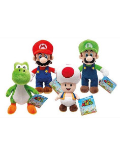 Peluche Super, Luigi, Yoshi, Toad 20 cm. Varios modelos 