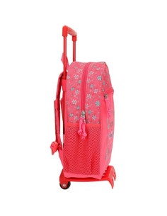 Movom Mochila 44 cm Con Carro rosa flores 2