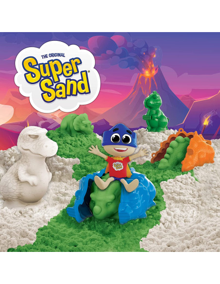 Super Sand Mochila Dinosaurios. Arena mágica para moldear y modelar.