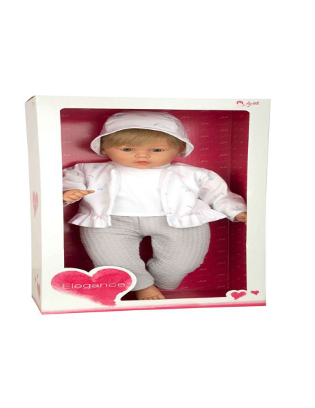 Leo Elegance 62 cm Gris con mecanismo de Risa