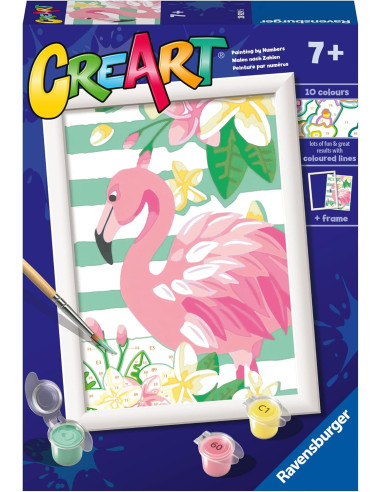 Creart E: Flamenco | Pintar por Numeros Niños...