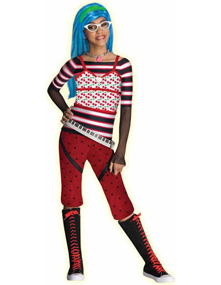 Monster High - Disfraz infantil de Ghoulia Yelps talla S 3 a 4 años