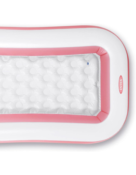 Piscina Hinchable, Rectangular, Rosa, 166x100x25 cm Capacidad de 90 litros