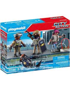 PLAYMOBIL City Action 71146 Fuerzas Especiales - Set Figuras