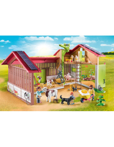 Playmobil Granja con Animales y Energía Sostenible