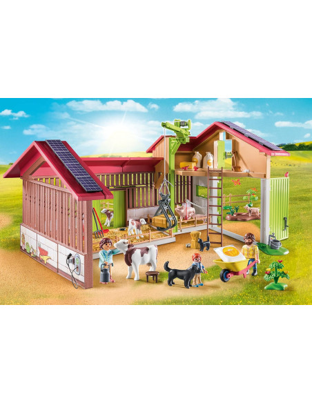 Playmobil Granja con Animales y Energía Sostenible