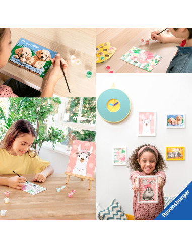 CreArt Serie D, Ardilla con Flores, Pintura por...