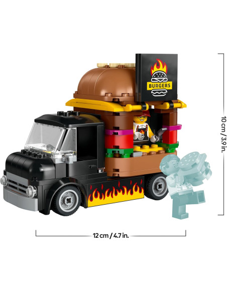 LEGO City Camión Hamburguesería, Food Truck de Juguete