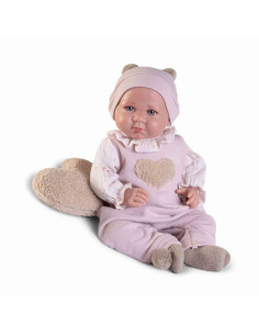 Muñeca Recién Nacida con peso Luca con cojín corazón...
