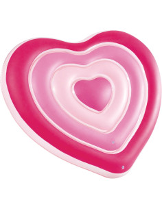 Colchoneta Hinchable Gigante, 135x25x155 cm, Diseño corazón