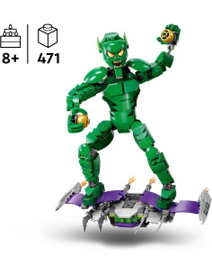LEGO Marvel Figura para Construir: Duende Verde Articulada 2