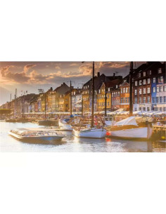 Puzzle Ravensburger Atardecer en Copenhague de 500 Piezas