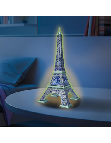 Puzzle 3D: 50 Aniversario, Torre Eiffel, Brilla...
