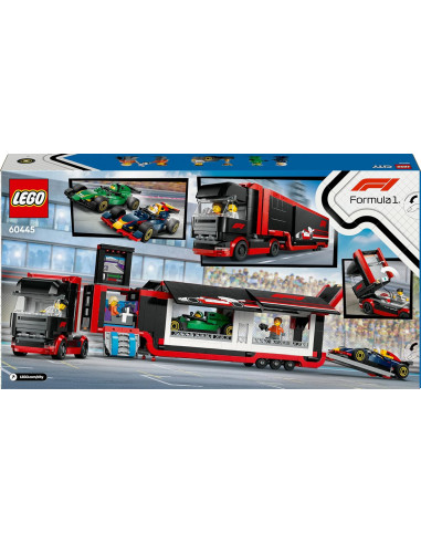 LEGO City Camión de F1 con Coches de F1 RB20 y...