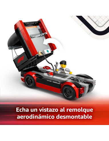 LEGO City Camión de F1 con Coches de F1 RB20 y...