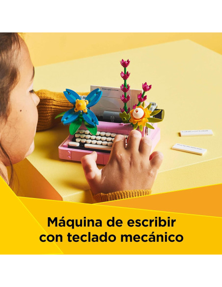 LEGO Creator 3 en 1 Máquina de Escribir con Flores 