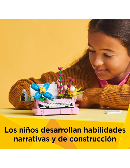 LEGO Creator 3 en 1 Máquina de Escribir con Flores 