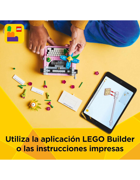 LEGO Creator 3 en 1 Máquina de Escribir con Flores 