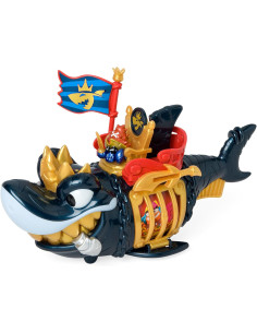 PIRATIX King Shark Golden Teeth – Tiburón articulado con... 2